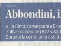 Abbondino d'Oro - La Provincia - 7-12-2014